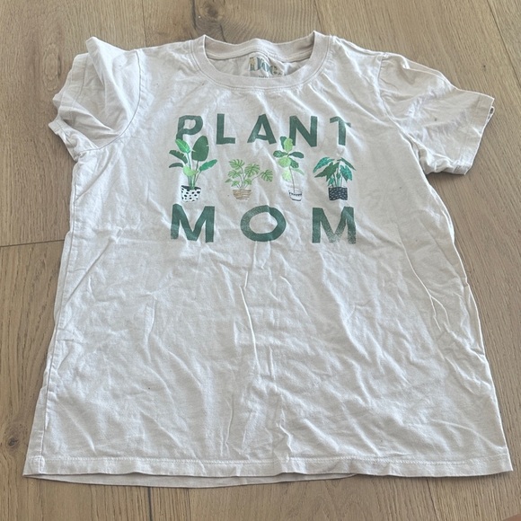 Women’s 'Plant Mom' Graphic Tee - Cream Small - Picture 1 of 3